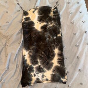tie-dye mini dress